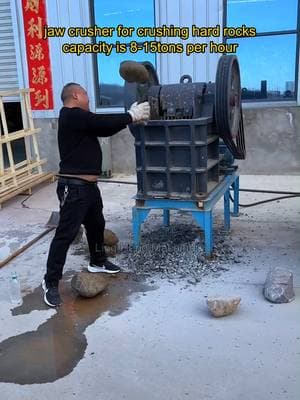 #jawcrusher #rockcrusher #goldcrusher with 15kw motor can #crushing #hardrock #granite #quartz #goldore #constructionwaste #quarry #minework #fyp #lingheng #linghengmachinery #linghenggroup