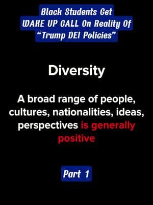 Black Students Get WAKE UP CALL On Reality Of “Trump DEI Policies” (Part 1) #american #debate #blackstudents #trump #dei 