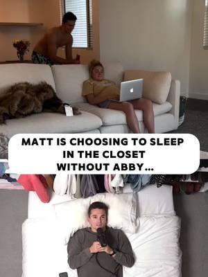 If your husband sleeps alone in the closet 🤯#news #tiktok #tiktoker #influencers #mattandabby #matthoward #influencernews #celebrity #foryou 