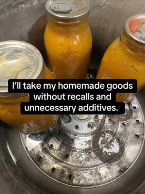 Constant recalls and articles about how they “discovered” that additives are now causing illnesses. I’ll pass, thanks. #canning #canningandpreserving #rebel #selfsufficient #homestead #farm #urbanfarmer #homemadefood #toxinfree #growyourownfood #ingredients #kitchen 