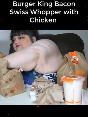 Burger King Bacon Swiss Whopper with Chicken Fries and a Diet Coke (Part 1) #HungryFatchick #trending #cooking #Recipe #eating #mukbang #asmrsounds #mukprank #fyp #foryou #seafood