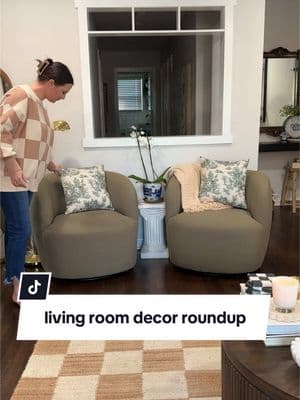 does it help when I break down smaller spaces like this to help you find inspo? 🤨🤔😜 everything mentioned here is 🔗 at the top of my page! ☝🏽  #livingroomdecor #neutraldecor #aesthetichome #coffeetabledecor #modernhomedecor #diydecor 