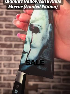 Glamlite Halloween ll Knife Mirror (Limited Edition) is on sale!! @Glamlite #glamlitecosmetics #halloweenmakeup #halloweenbeauty #halloween2 #makeupessentials #beautymirror #makeupmirror 