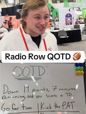 Testing the ball knowledge of everyone at radio row today #nfl #SuperBowl #radiorow #qotd 