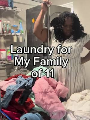 Laundry for My Family of 11, although at this point, I am certain people live here whom I have not yet met. 😏🧺🧺🧺🧺🧺🧺 #Momof9 #FamilyOf11 #FamilyCloset #LaundryRoutine #RaisingCades #Fyp