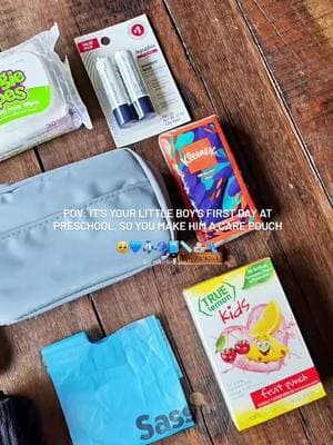 Everything is linked in my Amazon Storefront under ' School Care Pouches ' link in bio 🧢🧦📘  My baby’s first day of preschool 😭💙 I put together this little care pouch to make sure he has everything he needs and a little reminder of home while he’s away! From tissues to a comforting note, it’s the little things that make a big difference. ✨ #MomLife #PreschoolPrep #BackToSchool #FirstDayOfSchool #SchoolEssentials #MomHacks #ParentingWin #ToddlerMom #PreschoolLife #KidsMustHaves #AmazonFinds #AmazonMom #SchoolReady @Amazon Influencer Program 