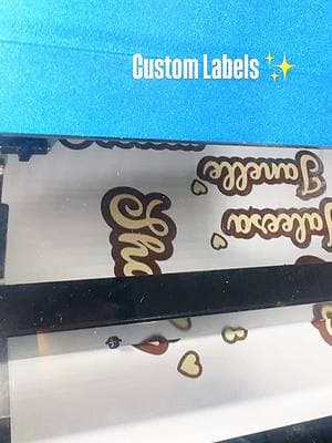 First print of the day: 4 inch Labels ✨ 3 reasons you need our labels apart of your business branding:  ⭐️Waterproof  ⭐️Tear Resistant ⭐️Oilproof  Sadeandson.net to purchase & inquire for label, sticker & decal services  #businesslabels #waterprooflabel #customstickers #customlabels #productlabels #waterproofstickers #businessbranding #labelmaker