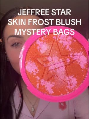 apparently the unreleased Skin Frost Blush is in the limited edition mystery bags?! ✨ $189+ value bag for $85 with an assortment of jeffree star cosmetics! ⭐️BOTH of mine had the unreleased skin frost blush! These bags are a mystery so I can’t garuntee yours will too but it’s worth taking the chance to try to get it!🤩 @Jeffree Star @Jeffree Star Cosmetics  #jeffreestar #jeffreestarcosmetics #jeffreestarmakeup #skinfrost #skinfrostblushhighlighter #skinfrosthighlighter #skinfrostblush #jeffreestarhighlighter #jeffreestarskinfrost #highlighterrecommendation #jeffreestarmysterybox #jscmysterybox #mysterybox #mysterybag #makeupmysterybox #makeupmysterybag #beautydeals #skinfrost #jeffreestarlipsticks #ttsbeautybesties #tiktokshopcreatorpicks #tiktokshoploveatfirstfind #lovelanguage 