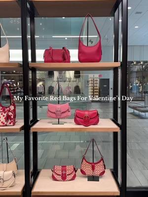 My Favorite Red Bag’s For Valentine’s Day ❤️ @Coach #coachny #coachretailemployee #handbags #handbagtiktok #handbagaccessories #coachbag 