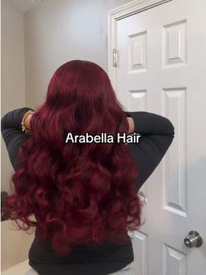 Getting valentines ready with this new color❤️ @Arabella Hair Official #arabellahair #arabella #arabellawig #TikTokShop #tiktok #redhair #burgandyhair #ValentinesDay #closurewig #wiginstall #blackgirlmagic 