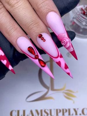 Long, sexy, and quick ❤️ This valentine nail idea is for all kittens out there 💅 Nails done by @christine__lam using gel colors from Trendy Collection 🌸 #acrylicnails #nailsdesign #nailsjunkie #nailsglam #nailsnailsnails #ombrenails #nailsart #vietnails #bronxnails #sparklenails #nailsfashion #nailsflorida #nailsofinstagram #nailspromote #superynails #cllamsupply #christine_lam #cl