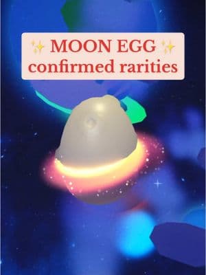 did this shock you the way it shocked me?! RIP to the jellyfish lovers 🤣😭 here's the CONFIRMED Moon Egg Pet Rarities! Which pet do you wish to hatch tomorrow? #adoptme #adoptmepets #moonegg #cocopinksky #roblox 