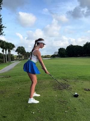 Have you ever hit the center of the club??? I occasionally do 😂  - - #caddieissues #golfskirt #golfswing 