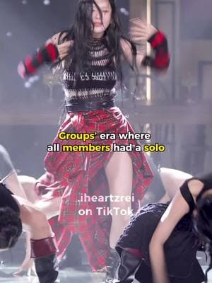 Groups’ era where all members had a solo | ib: @camille | #seulgiredvelvet #nattykissoflife #momotwice #ryujinitzy #karinaaespa #felixstraykids #fypp #kpopfacts 