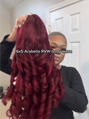 6x5 Closure Wig from @Arabella Hair Official #arabellahair #arabella #arabellawig #TikTokShop #redhair #burgandyhair #ValentinesDay #ypfッ #blackgirlmagic 