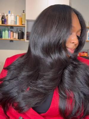 Get into this gorgeous V-Day inspired hairstyle using 4 bundles of 24 inches of LAO Blowout Straight✨ The blend and versatility of this texture are truly one-of-a-kind, with no tangling or shedding—just flawless, smooth, and gorgeous locks all day long!💋 #rawhair #rawhairextensions #rawhairbundles #yummyextensions #yummyhairextensions #rawcambodianhair #cambodianhair #fyp #foryoupage #notanglingnorshedding 