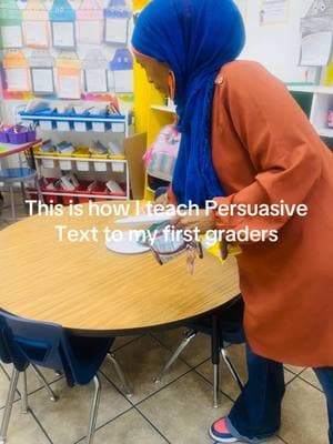 How I teach #PersuasiveText to my first graders. #writing #grammar #teachers #englishteachers #elementaryschool #elementaryteachers #schoolvibes #teachervibes #elagames #thatblackmuslimteacher #teachersoftiktok #nouns #firstgrade #cvcwords #teacher #blackteachersbelike #muslimteacher #blackteachers #primaryschool #teach #learn #chromebook #read #readingcenter #blackteacher #thatblackmuslimteacher#teachingelementary #teachingprimaryschool  #wakandateacher