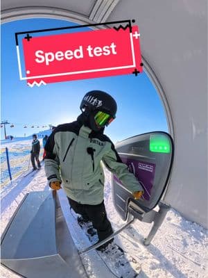 Snowboard Speed Test 💨 . . #snowboard #snowboarding #snowboardtok #snow #snowboarder #snowday #ski #skiing #skitok #teamhuckhouse #europe #snowboardtiktok 