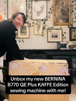 I’m overwhelmed with emotions - here she is! My new @BERNINA World of Sewing B770 QE Plus KAFFE Edition sewing machine! Brb im gonna go cry with joy and start planning out all the things I can make this year! #berninasewingmachine #berninasewing #bernina #bernette #BERNINA #berninaambassador #berninaembroidery #sewingmachine #ilovemysewingmachine #dressmaker #costumedesigner #fashiondesigner #fantasydesigner 