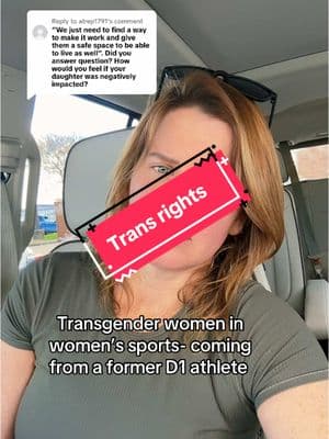 Replying to @atrep1791 just speaking up for what I believe in. #transwomen #transwomeninsports #empathy #humanity #transrights 