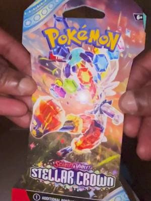 Stellar Crown Booster Pack Opening #pokemoncards #tcg #stellarcrown #asmr #trending #fypシ 