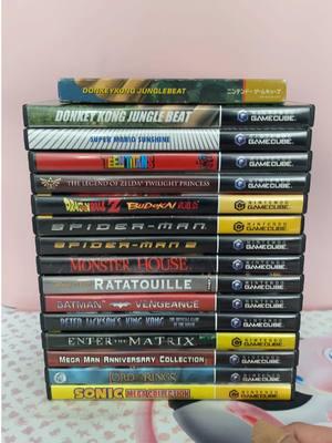 #Nintendo #Gamecube #NintendoGamecube #SuperMarioSunshine #TeenTitans #DonkeyKongJungleBeat #TwlightPrincess #Spiderman #MonsterHouse #Ratatouille #DragonBallz #BatmanVengance #EnterTheMatrix 