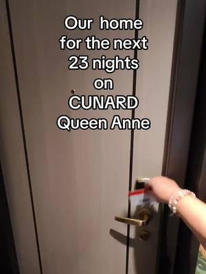 Our Cabin on Cunard Queen Anne for the next 23 nights! #princessgrill #queenanne #cruiseship #cruisetok #cunard #lifeafterloss #widow #mypacificadventure #cunardqueenanne #newyearnewme 