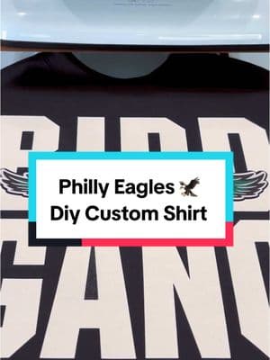 Let’s go 🦅‼️ #shirtmaking #philadelphiaeagles #hurts #saquonbarkley #superbowl2025 #craftbusiness #crafting #diyshirt #customshirt #crafttok #craftersoftiktok #thecraftgoat #sharenalatrese 