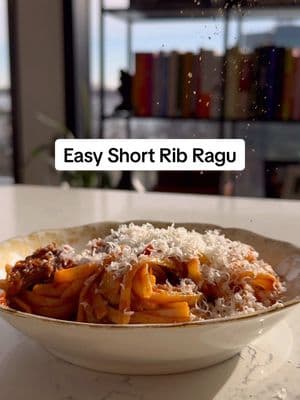 Perfect short rib ragu!  The full recipe can be found on my website (click the link in my bio) or google “zestful kitchen shortrib ragu” #beefragu #shortribragu #shortrib #beefdinner #DinnerIdeas #recipeoftheday #recipeshare #fyp @beefitswhatsfordinner 