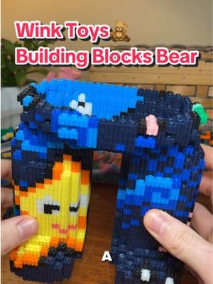 This bear building bricks kit is a perfect combo between challenging and peaceful😌🧸 It makes a great birthday or educational gift for boys and girls🎁 #buildingblocks #toys #educational #giftideas #legos #TikTokShop #TikTokMadeMeBuyIt #buildingblockstoys #winktoys #fypシ 