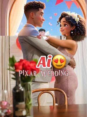 my Pixar Wedding 😫❤️#CapCut #pixarwedding #pixarcharacter #pixarfilter #valentinesday2025 