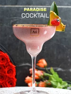 Au Vodka Paradise Cocktail 🍹🌴✨ This boozy flavor explosion in a glass is packed with so many flavors—it instantly transports you to an island full of palm trees 🌴, sandy beaches 🏖️, and tropical vibes 🌊. That’s exactly how this cocktail makes me feel! That’s how I feel today! ☀️💃 @Au Vodka  🍓 Recipe 🍍 🥄 2 scoops vanilla ice cream 🍓 3-4 strawberries 🍧 1 scoop raspberry sorbet 🍹 1 oz AU Vodka Strawberry Burst 🍍 1 oz AU Vodka Pineapple 🥄 1 spoon pineapple jelly 🥃 1 oz strawberry Irish cream Blend & enjoy! 🌺✨ Let me know if you’d like any tweaks! 🍹💕 #cocktail #bar #bartender #bartenderlife #cocktailsrecipe #valentines #ValentinesDay #Love #lovedrink #mimosa #galanetines #valentines #lovecocktails #Love bar #bartender #bartenderlife #cocktailsrecipe #cheers #classiccocktails