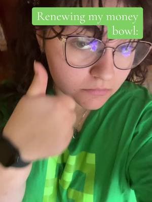 Your reminder if you haven’t yet🫶💚 #moneybowl #moneybowlspell #witchtok #witch #witchesoftiktok #money #444 #888 