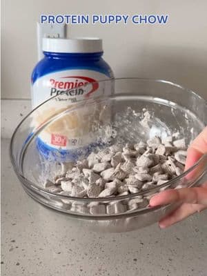 A recipe that hits you right in the childhood. With more protein tho 💪 #PremierProtein #EasyDessert #ProteinPuppyChow #ProteinDessert #ProteinSnacks #PuppyChow #ProteinPowder #ProteinSnack #ProteinRecipe #ProteinSnack #ProteinHack