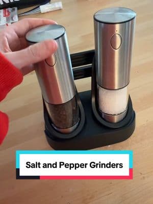 You don’t know you need it till you need it #saltandpepper #saltandpeppergrinder #electricsaltandpeppergrinder #rechargablegrinder #saltgrinder #peppergrinder 