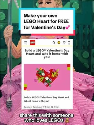 💖 DATE IDEA: Make your own @LEGO Heart for FREE for Valentine’s Day 🗓️ Go to any LEGO store btwn 12-2pm on Sunday, February 9th 🧸 #dateideas #ValentinesDay #valentinesdaygift #lego #valentinesday2025 #sunday #february9th #0209 #cheapdateideas #cutedateideas #valentinesdate #giftideas 