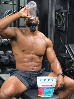 No shortcuts. Just work, hydration, and results. Level up your training with @Liquid I.V. #NoShortcuts #OwnYourRitual #LiquidIVPartner #fitness #fit #gym #gymworkout 