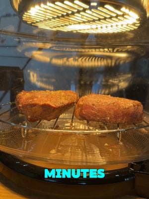 Air fryer steaks were a success. The best part about this air fryer is that it is made of glass instead of toxic Teflon. #steak #bestfood #nontoxicairfryer #bigbossairfryer 