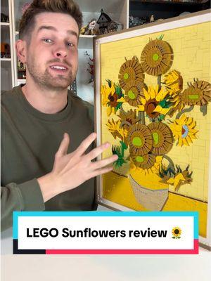 LEGO Sunflowers set is a gorgeous recreation of Van Gogh’s iconic painting, and despite a few negative notes, it still earns a high recommendation from me! Probably my favorite LEGO art set to date. 🌻  #lego #legosunflowers #sunflowers #vangogh #legovangogh #legoset #legocommunity #rlfm #reviews #31215 #legotok #legotiktok #bricktok 