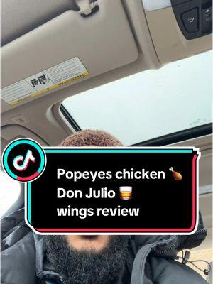 Well, there goes my food review 😩🤣 #donjulio #popeyewings #popeyes #popeyesdonjullio  @Popeyes 