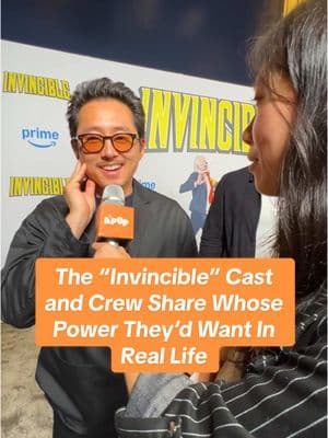 The cast and crew of @INVINCIBLE season 3 tell us what Invincible character’s superpower they want in real life!  🎤: @maryan.nan  🎥: @IG: kimsterrrs 💌  #invincible #primevideo #invincibleseason3 #stevenyeun #atomeve #rexsplode #jasonmantzoukas #simonracioppa #kharypayton #jaypharoah #robertkirkman #gillianjacobs #redcarpetinterview 