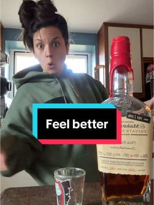 Can I just say…I’m fine with either at this point🤣 And that burn was 10x worse with sore throat but it was worth it 🤣 #feelbetter #whiskey #sick #eitherway #onewayoranother #mylife #cheers 