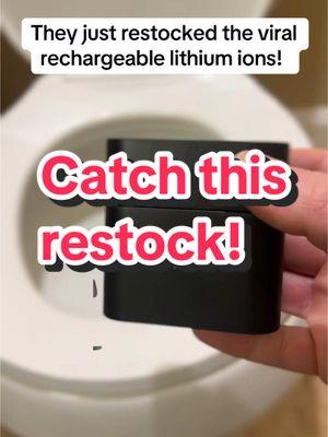 They just restocked the viral lithium ion rechargeable batteries! #rechargablebatteries #lithium #batteries #TikTokShop 