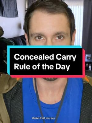 Concealed carry rule of the day. #ruleoftheday #concealedcarry #edc #selfdefense #concealed #safety #holster #tips #advice #unitedstates #america 