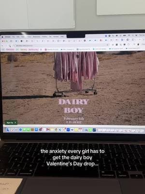 the amount of times I pressed that refresh button… thanking the dairy boy angels is all I have to say 👼🎀🪽 #dairyboy #ValentinesDay #clothingdrop #fashion #girltok #sweatset #viralfashion #viralvideo #fyp #paigelorenze @Dairy Boy 