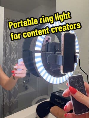 This isn’t just for content creators, but for anyone wanting better lighting while getting ready without having to use bigger, bulkier lights with tripods.  Glamcor is a popular brand with content creators and they’re now on tiktok!! #ringlight #selfielight #makeuplight #contentcreatormusthaves #tiktokshoploveatfirstfind #tiktokshopcreatorpicks#tiktokshopthebiggame #toptierfebruary #fashionlookbook #ttslevelup #seasonalgems #lovelanguage 