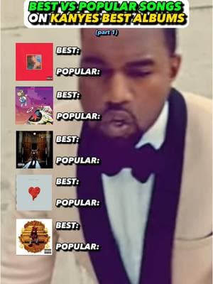 Whats Kanyes best album? #kanyewest #mbdtf #graduation #ye #song #top10 #rapper #album #review #rating #ranking #fiscooemo #rap #hiphop #rnb #music 