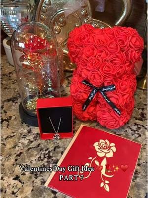 Valentines Gift Box 😍💋✨♥️✨🌹 comes with this beautiful rose bear, heart necklace, light up rose and Valentine’s Day rose card!  Check out my other videos for more valentines day gift ideas! #valentinesdaygift #giftbox #giftboxsurprise #valentinesgift #valentinesgiftideas #lovelanguage #seasonalgems #TikTokShopCreatorPicks #ttsdelightnow #ttslevelup #GiftGuide #rosebear #heartnecklace #ValentinesDay 