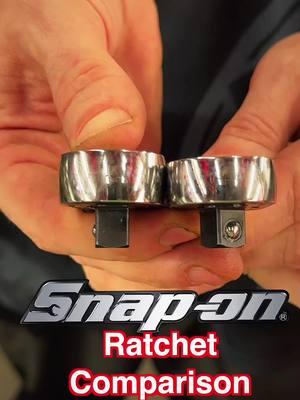 Side by side comparison between the @SnaponTools 80 tooth and 100 tooth #ratchet #tools #toolreview #snapon #snapontools #tooltruck #snaponratchet #mechanic #automechanic #dieselmechanic #tooladdict #tooladdiction #toolporn #newtools #toolsofthetrade #professionaltools #mechaniclife 