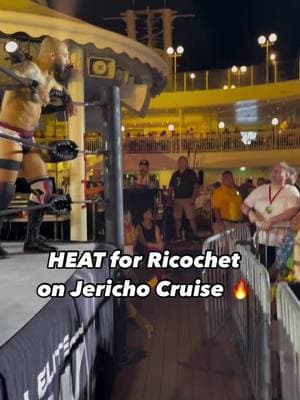 HEAT for Ricochet on Six on the Beach 🤘 #ricochet #wrestling #wrestlingfans #wrestlingcommunity #jerichocruise #jerichocruise2025 